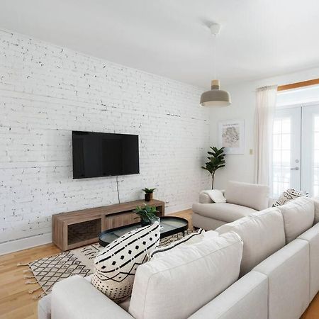 蒙特利尔Chic Mile-End 3Br Getaway - Free Parking, Sleeps 8公寓 外观 照片