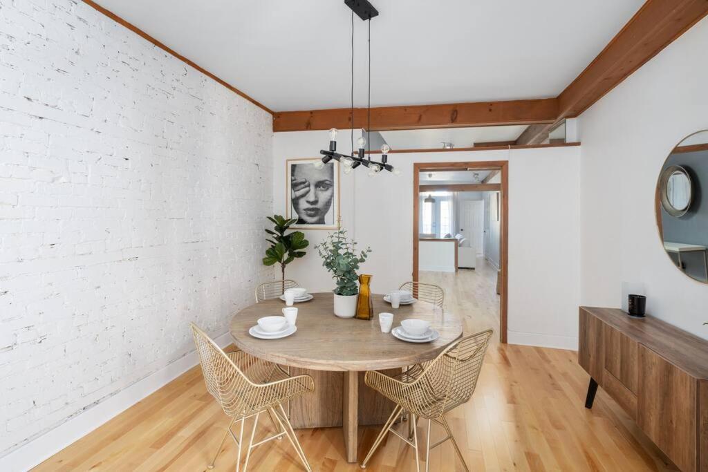 蒙特利尔Chic Mile-End 3Br Getaway - Free Parking, Sleeps 8公寓 外观 照片